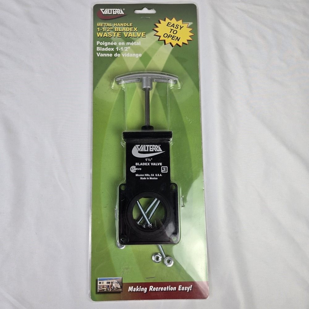 Valterra T1001VPM, Bladex Sewer Waste Valve Metal Handle 1-1/2"
